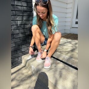 Vans Old Skool Pink Sneakers | Low Top Lace-Up Canvas Shoes 🩷